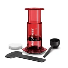 AeroPress Clear Red se 100 filtry