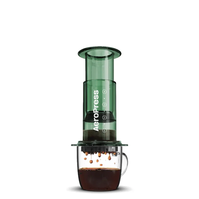 AeroPress Clear Green se 100 filtry