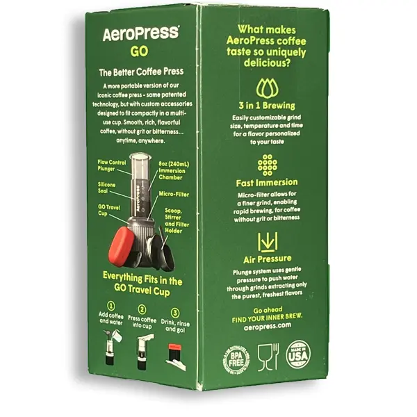 AeroPress GO se 100 filtry