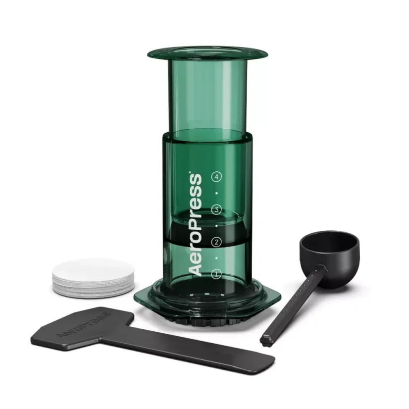 AeroPress Clear Green se 100 filtry