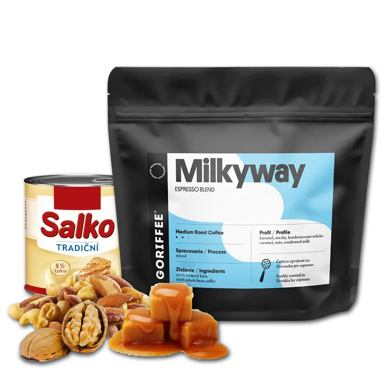 Brazílie / Kolumbie - MILKYWAY ESPRESSO BLEND - Hmotnost: 250 g