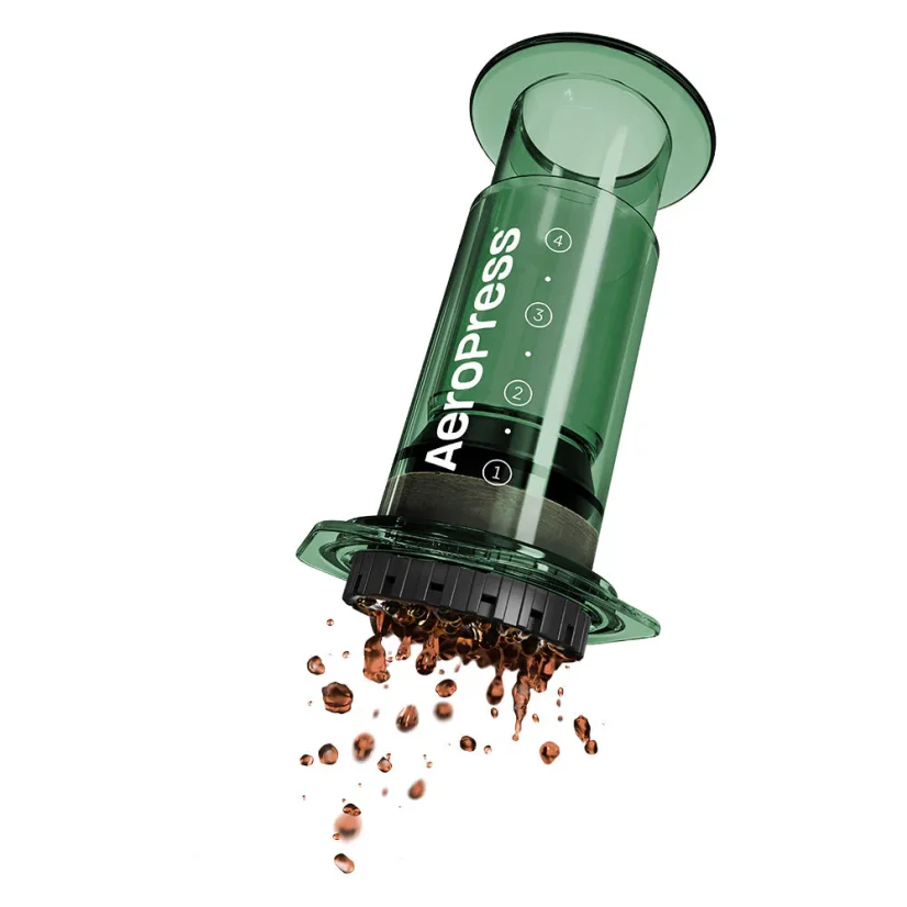 AeroPress Clear Green se 100 filtry