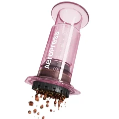 AeroPress Clear Pink se 100 filtry